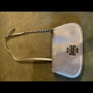 Silver Tory Burch purse